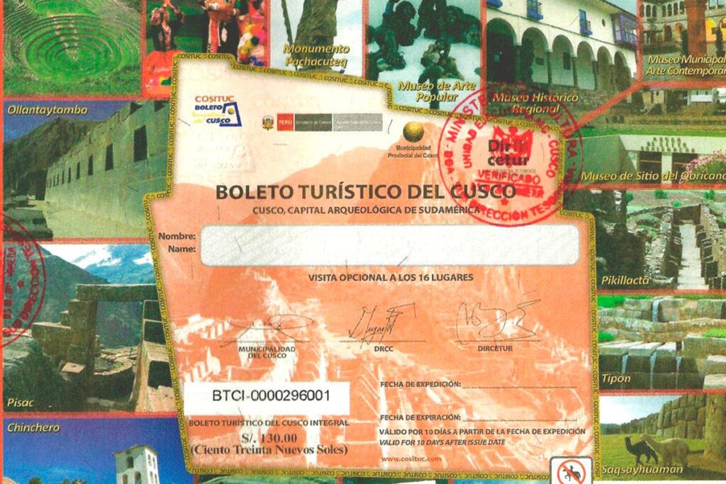 cusco touristic ticket