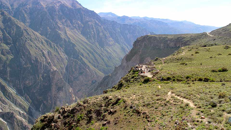 best place to see condors colca peru