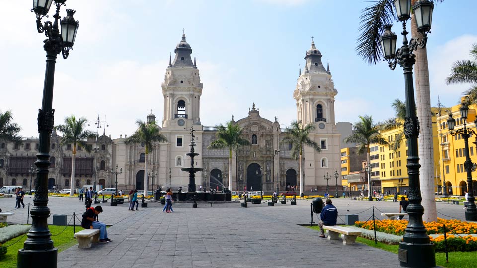 main square of lima, visiting peru in january