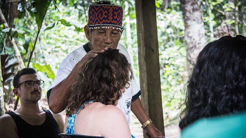 take part in a ayahuasca ceremony