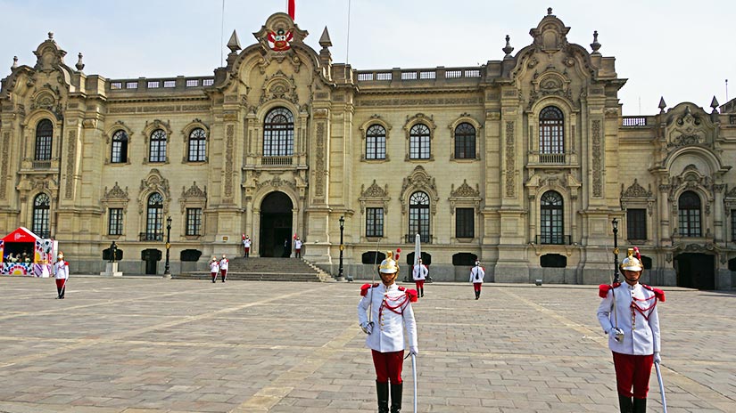 buildings in peru the government palace in lima