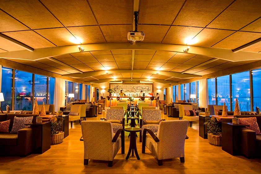 Amazon discovery cruise lobby bar